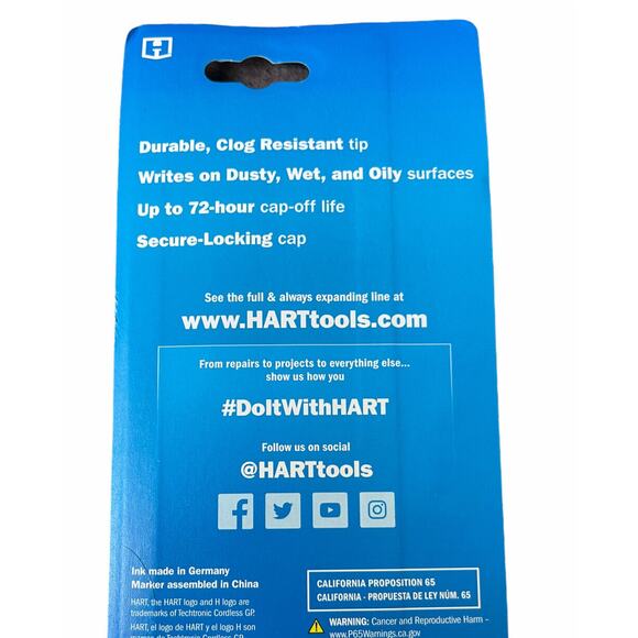 Marker Black Chisel Tip Permanent Construction Workshop Multi-Surface 2 Pack - Picture 4 of 8